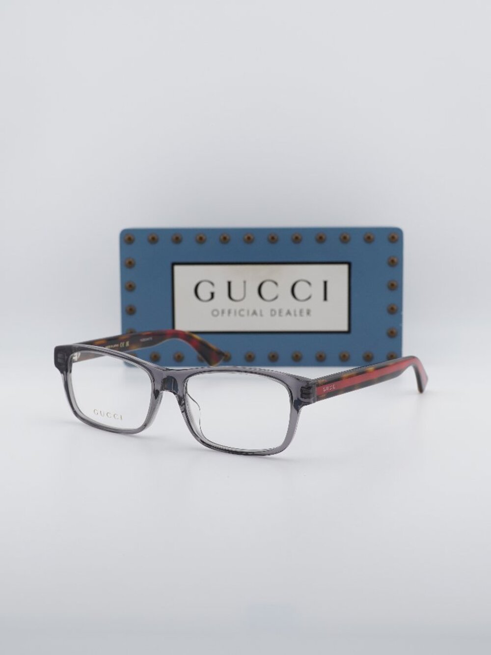 Gucci GG0006OAN 004 Rectangle Eyeglasses 55mm - Grey